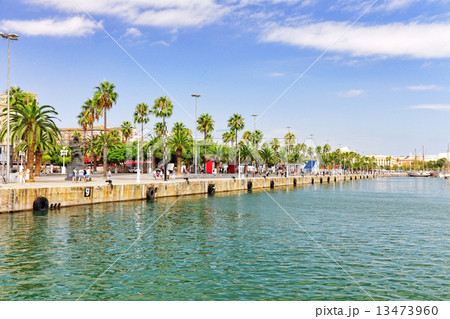 Panorama on Barcelona Seaport .Barcelona. Spain. Panorama on Barcelona Seaport .Barcelona. Spain. 13473960
