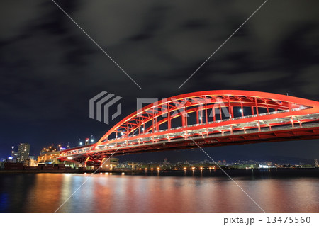 神戸大橋・ライトアップ 13475560