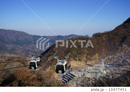 1月風景・箱根08大涌谷と箱根ロープウェイ 1月風景・箱根08大涌谷と箱根ロープウェイ 13477451