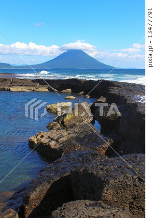 番所鼻自然公園　竜宮の道と薩摩富士 13477791