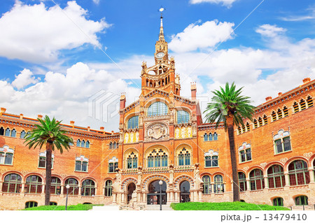 Hospital Sant Pau Recinte Modernista. Barcelona, Catalonia, Spai Hospital Sant Pau Recinte Modernista. Barcelona, Catalonia, Spai 13479410