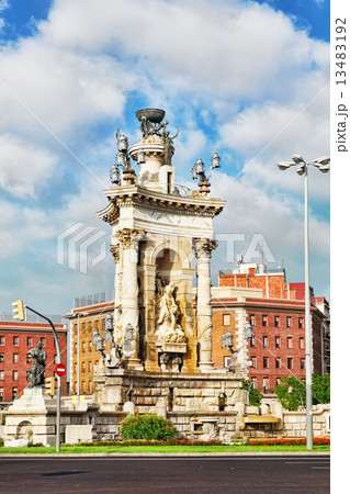 View in Barcelona on Placa De Espanya( Square of Spain),Spain. 13483192