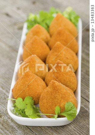 Coxinha de Galinha - Brazilian deep fried chicken snack Coxinha de Galinha - Brazilian deep fried chicken snack 13483363