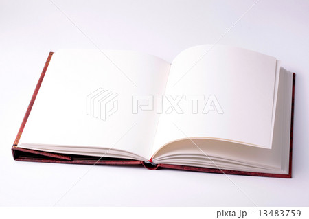open blank paper note book 13483759