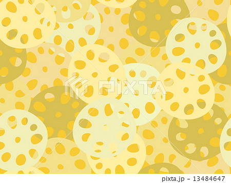 レンコンのシームレスパターン レンコンのシームレスパターン 13484647