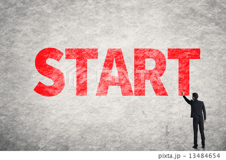 text on wall, Start text on wall, Start 13484654