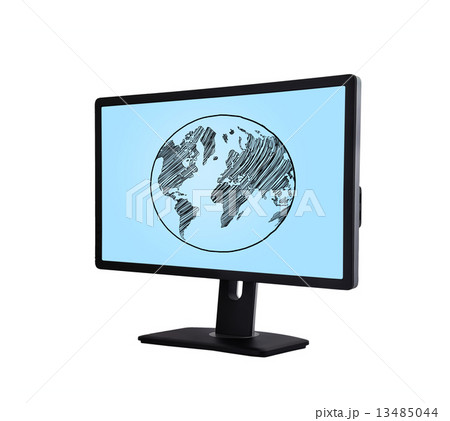 earth on screen 13485044