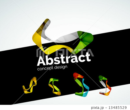 Abstract shape logo design Abstract shape logo design 13485529