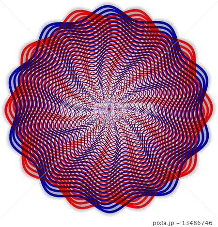 Vector abstract round guilloche pattern Vector abstract round guilloche pattern 13486746