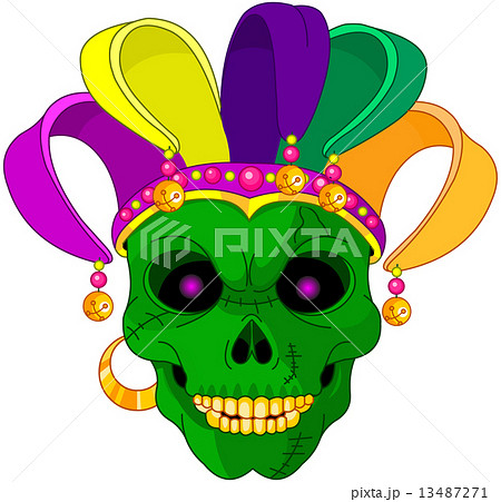 Mardi Gras skull 13487271