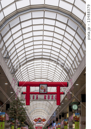 新年のアーケード街・仙台クリスロード商店街 新年のアーケード街・仙台クリスロード商店街 13488379