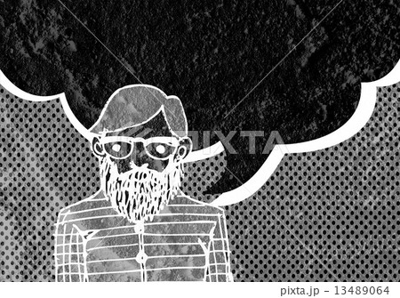 People thinking people talking and Speech Bubble on Cement wall People thinking people talking and Speech Bubble on Cement wall 13489064