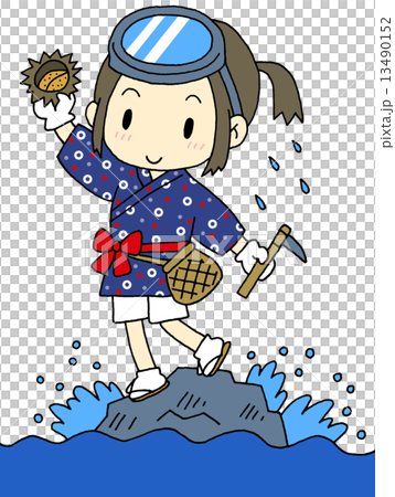 北限の海女さん 13490152