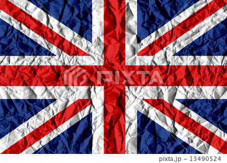 National flag of UK , the United Kingdom of Great Britain and No 13490524