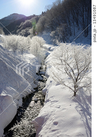 雪山　霧氷 13491087