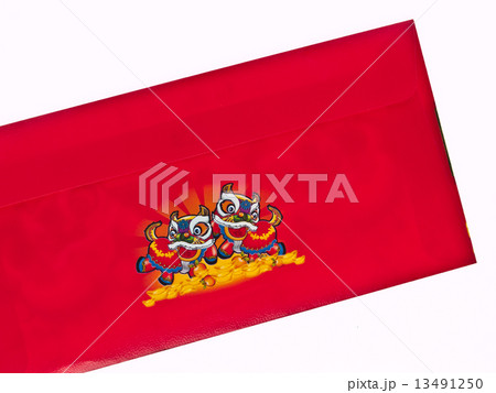 Red envelope, isolated on white 13491250