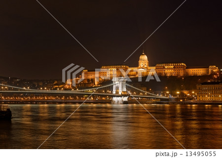 Buda Castle by the Danube river 13495055