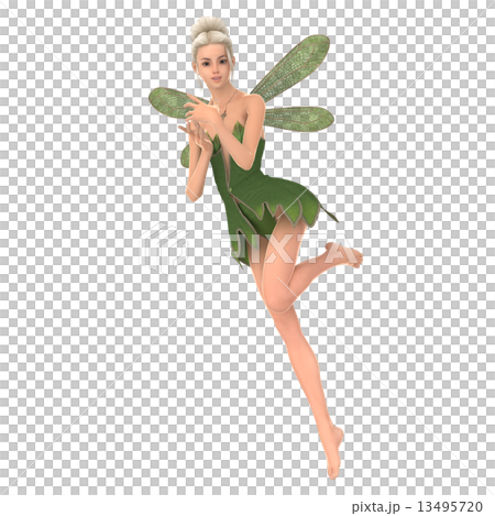 Fairy 3DCG illustration material to pose Fairy 3DCG illustration material to pose 13495720