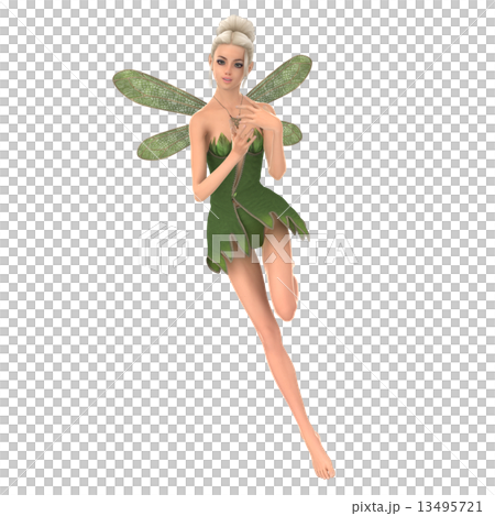 Fairy 3DCG illustration material to pose Fairy 3DCG illustration material to pose 13495721