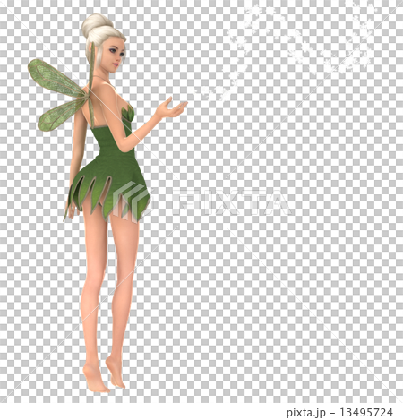 Fairy 3DCG illustration material to pose 13495724