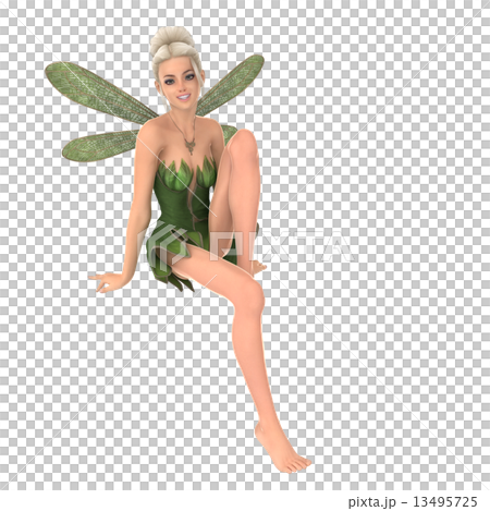 Fairy 3DCG illustration material to pose 13495725