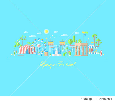 fair, amusement park spring season fair, amusement park spring season 13496764