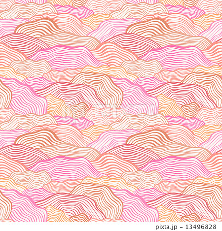 Seamless pattern with wavy scale texture 13496828