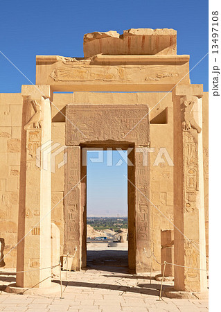 View through Gates in Hatshepsut Temple View through Gates in Hatshepsut Temple 13497108