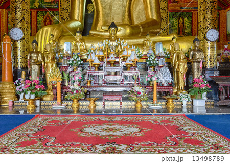 Interior of Wat Chet Yod  temple 13498789