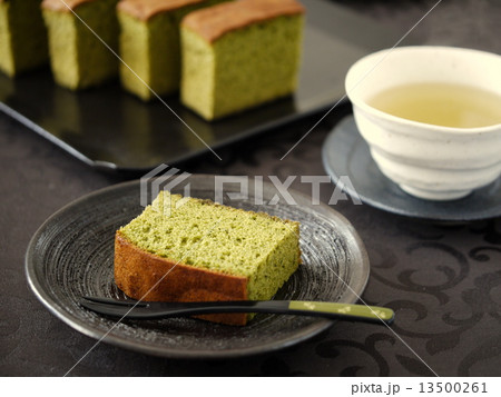抹茶カステラでティータイム 抹茶カステラでティータイム 13500261