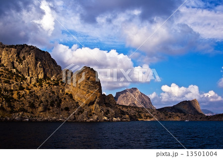 Crimean mountains from the sea 13501004