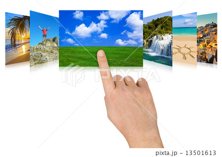 Hand scrolling nature and travel photography Hand scrolling nature and travel photography 13501613