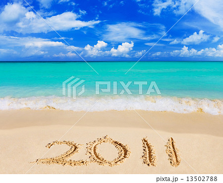 Numbers 2011 on beach Numbers 2011 on beach 13502788