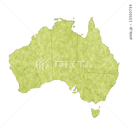 オーストラリア 地図 国のイラスト素材 13503734 Pixta