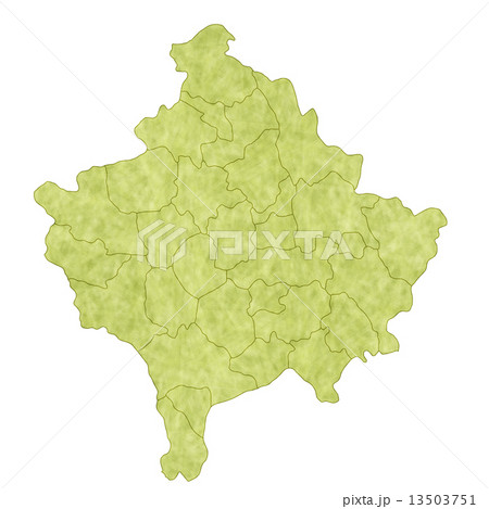 コソボ　地図　国 13503751