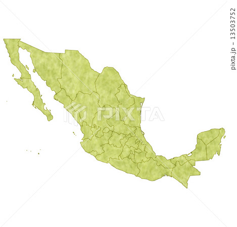 メキシコ　地図　国 13503752