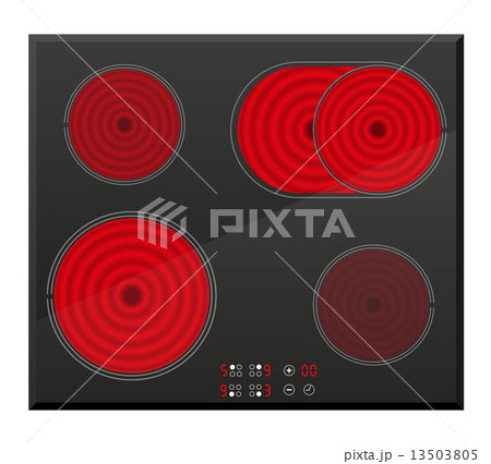 surface for electric inductive stove vector illustration 13503805