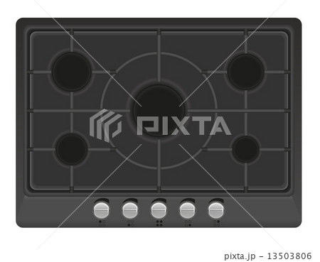 surface for gas stove vector illustration 13503806