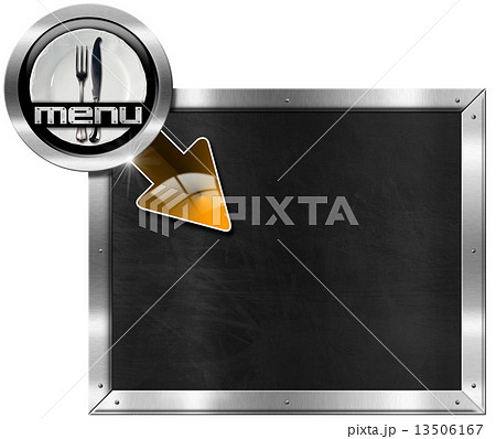 Metal Billboard for a Restaurant Menu 13506167