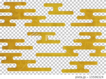 霞模様　シームレス 13506324