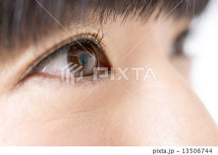 ナチュラルメイクの30代女性 瞳 ナチュラルメイクの30代女性 瞳 13506744