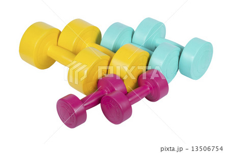 Colorful dumbbells 13506754
