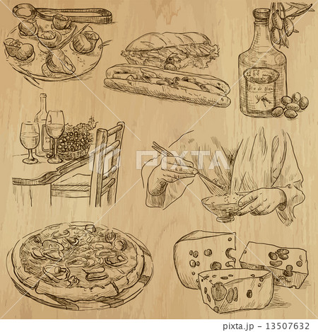 Food - An hand drawn vector pack Food - An hand drawn vector pack 13507632