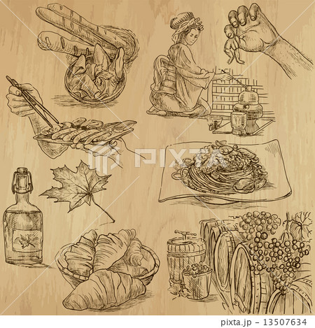 Food - An hand drawn vector pack Food - An hand drawn vector pack 13507634