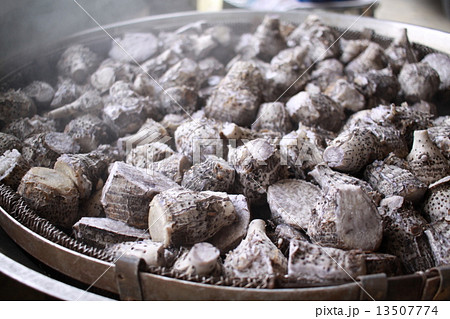 蒸したタイモ 13507774