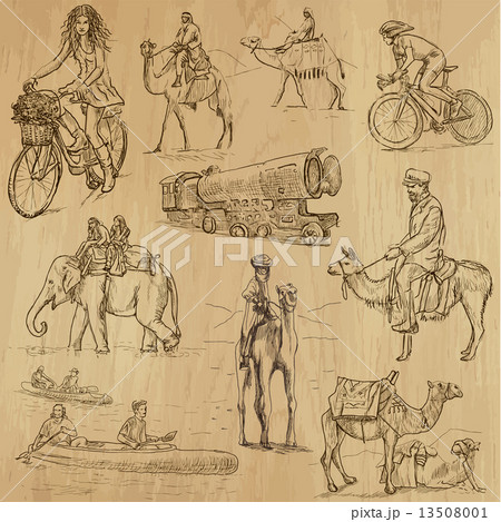 Transportation - An hand drawn vector pack 13508001