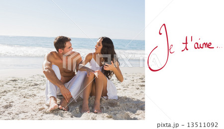 Composite image of trouble in paradise 13511092