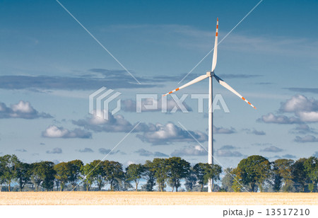 Wind turbine farm on rural terrain Wind turbine farm on rural terrain 13517210