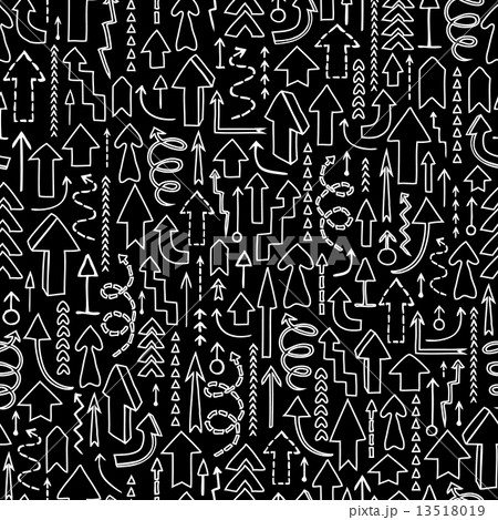 Seamless background of arrows  13518019