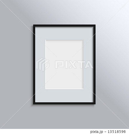 Black frame on a wall vector background design for your content. Vector illustration EPS10. Black frame on a wall vector background design for your content. Vector illustration EPS10. 13518596